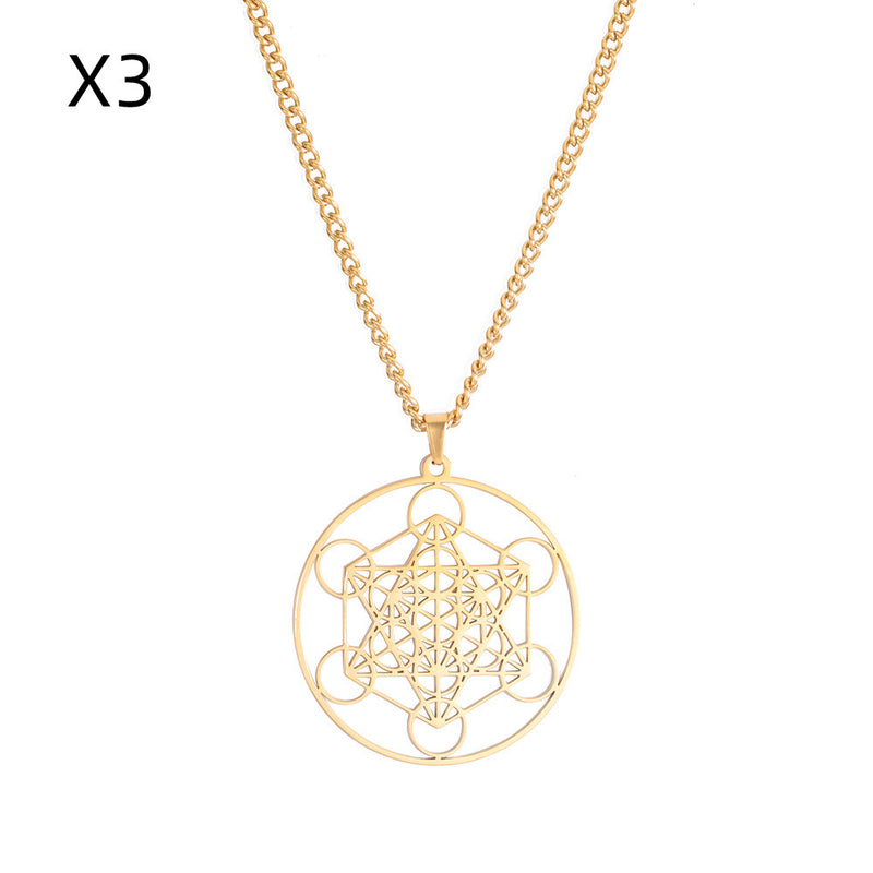 Archangel Metatron's Cube Necklace